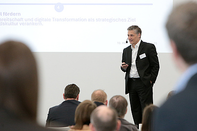 Dr. Daniel Ranker über genossenschaftliche Pflichtpürfung im Wandel. Bildquelle: EBZ/Andreas Molatta.