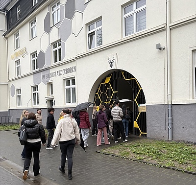 Exkursion zum Vivawest-Quartier Borsig-West in der Dortmunder Nordstad.